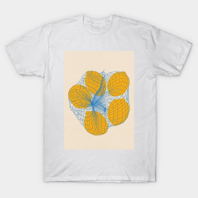 five lemons in a net bag T-Shirt by Rosi Feist